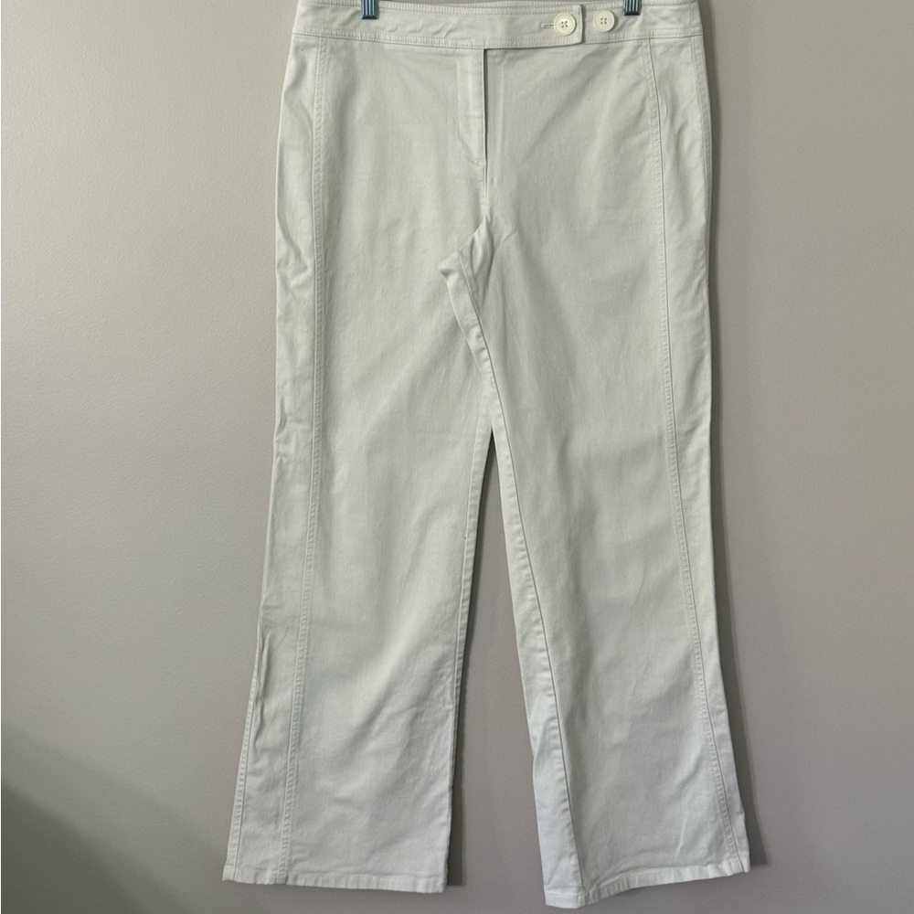 LOFT Elegant Ivory Trousers